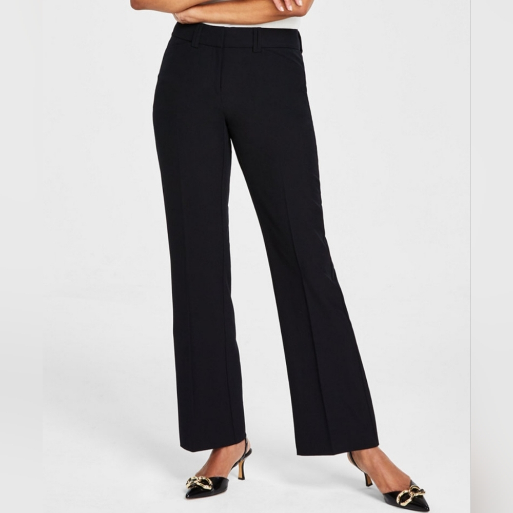 INC WOMEN'S CURVY BOOTCUT BLACK PANTS SIZE 10